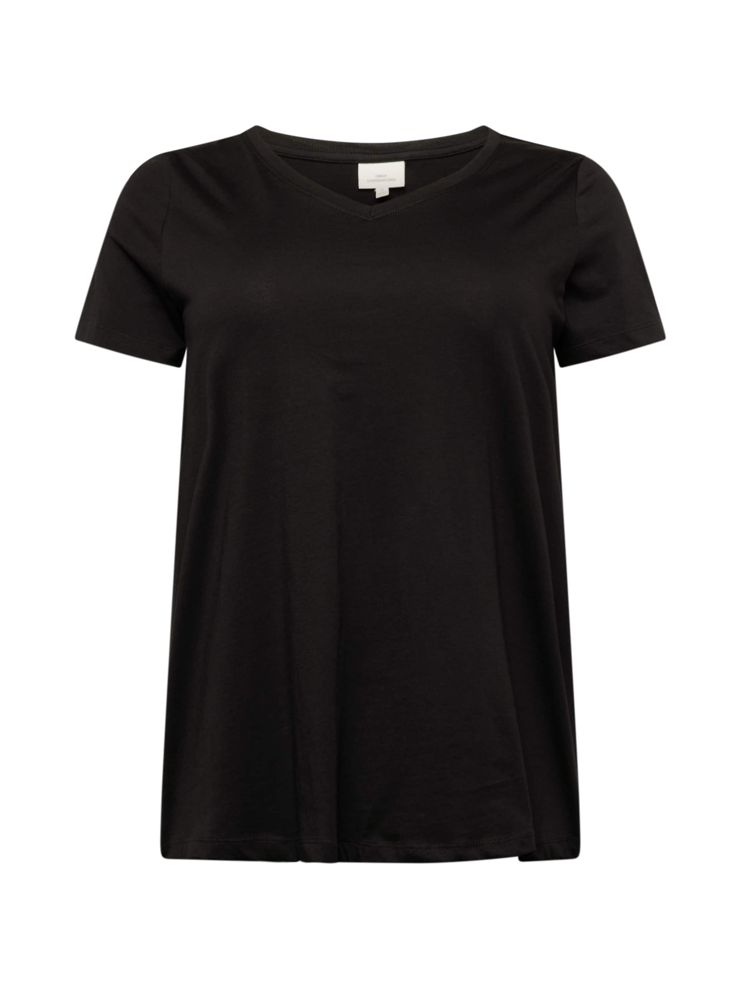 ONLY Carmakoma Μπλουζάκι 'Bonnie' σε μαύρο: μπροστά