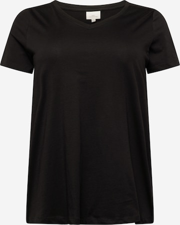 ONLY Carmakoma - Camiseta 'Bonnie' en negro: frente