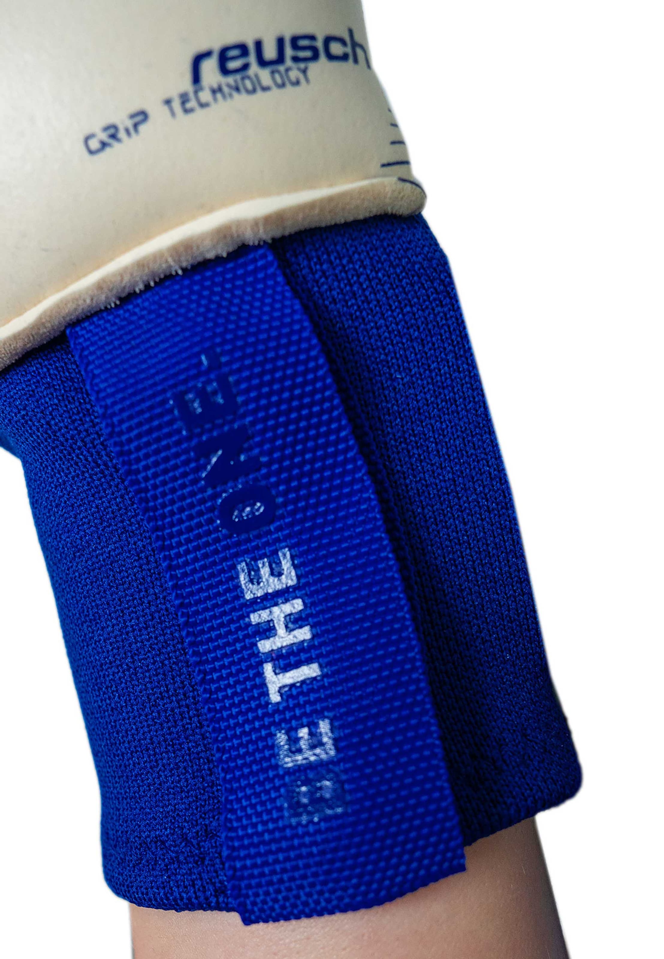 REUSCH Sports gloves 'Attrakt Gold X NC Gravity' in Blue