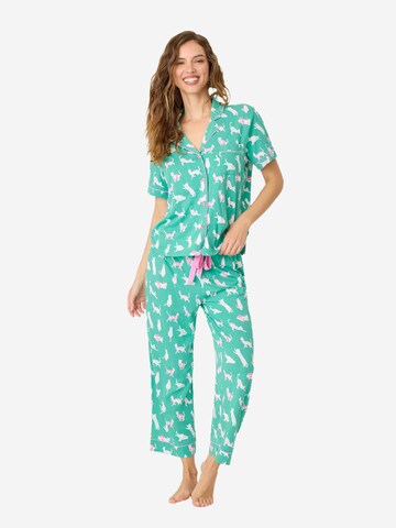 Pyjama 'Whimsy Sets' PJ Salvage en vert : devant