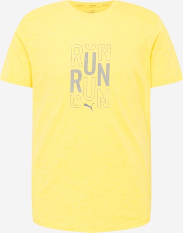 PUMA Funkcionalna majica | rumena barva: sprednja stran