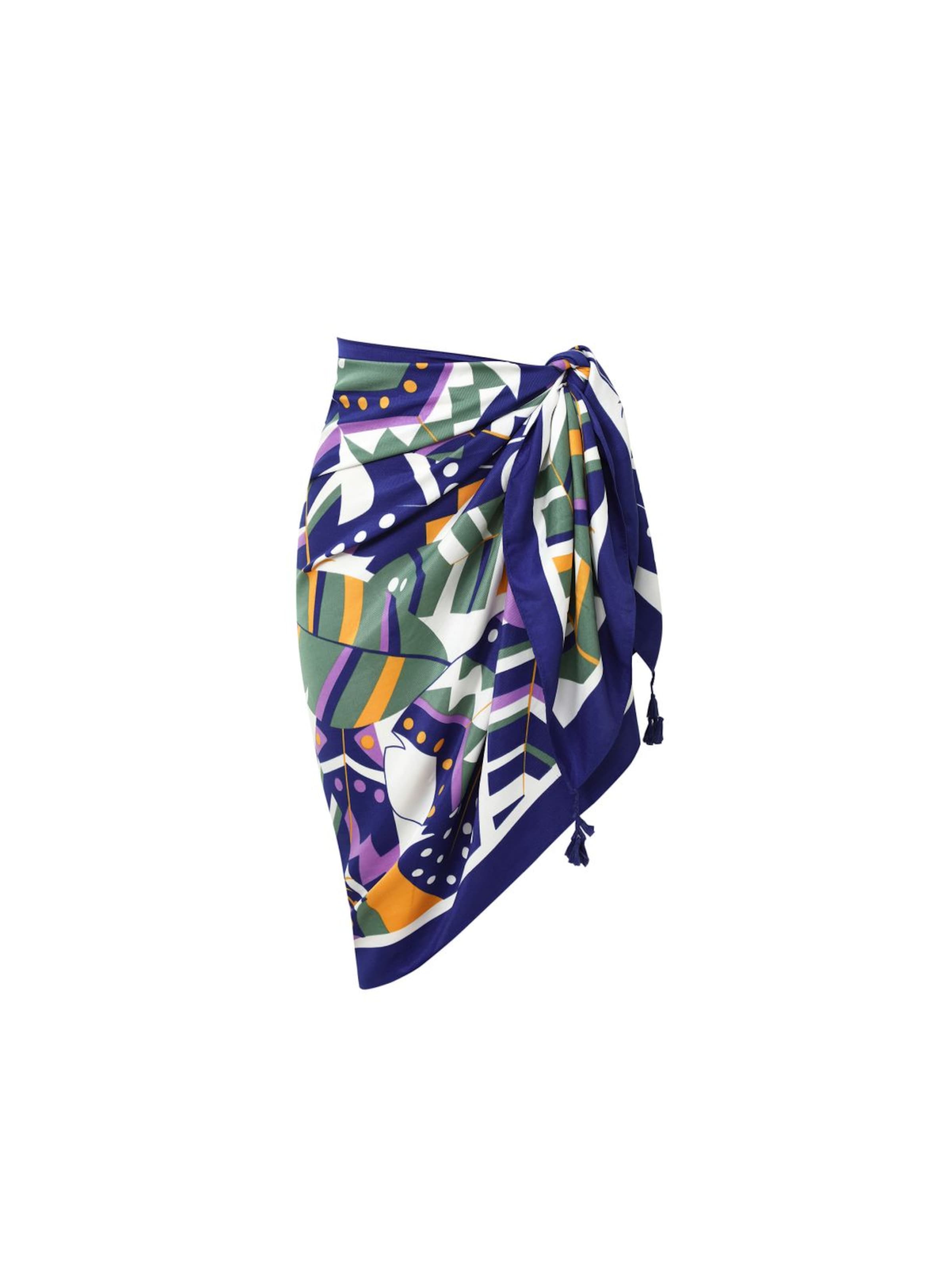 alberto cabale - Vestido de playa 'URSULA' en azul: frente