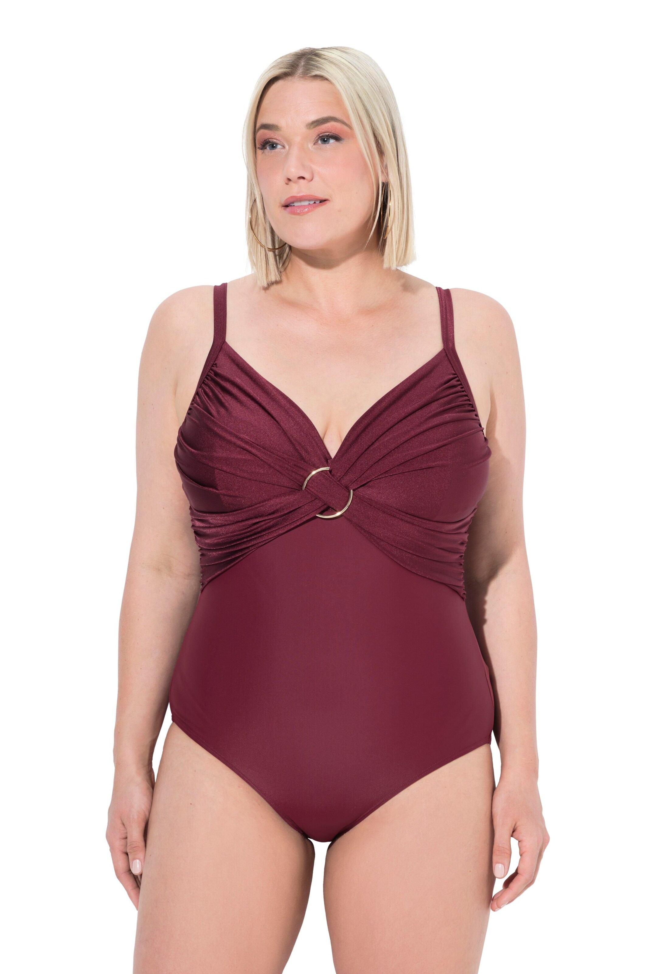 Ulla Popken Badpak in Lila: voorkant