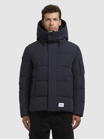khujo Jacke 'Bard' in Schwarz: Vorderseite