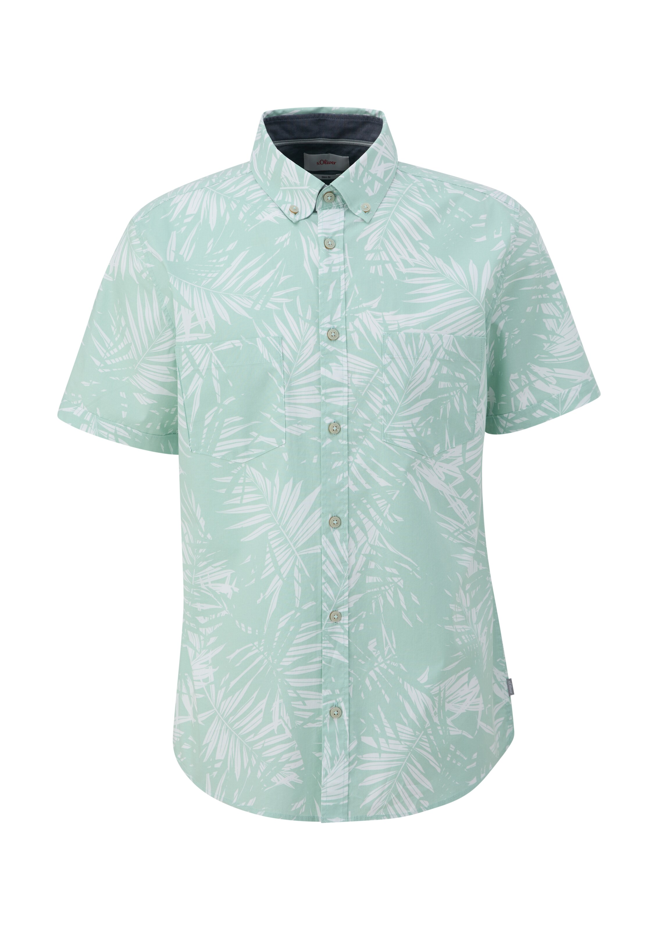 s.Oliver Regular Fit Hemd in Blau: Vorderseite