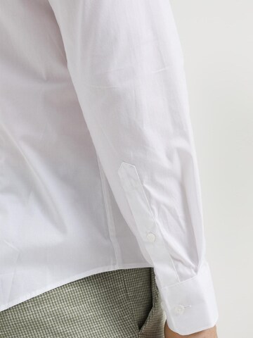 WE Fashion Slim fit Button Up Shirt in White