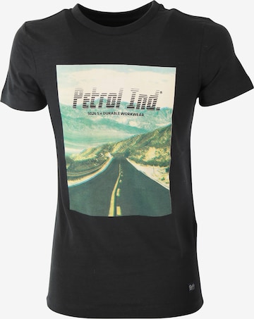 T-Shirt Petrol Industries en noir : devant