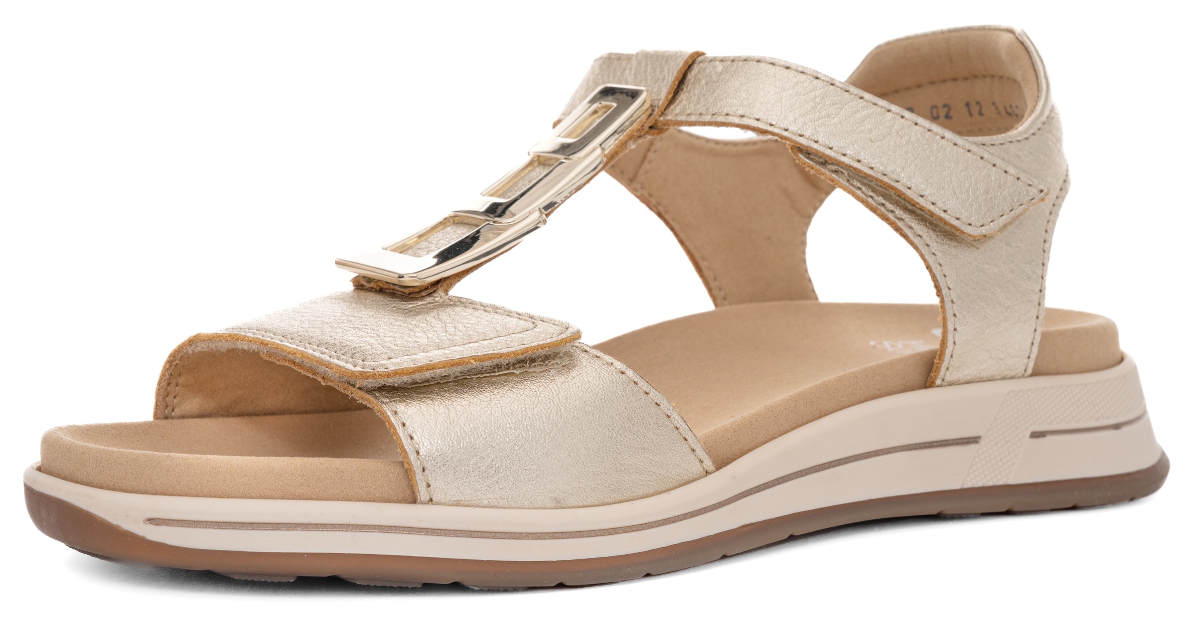 ARA - Sandália 'Osaka' em ouro: frente