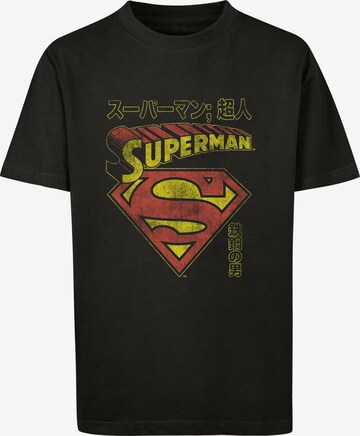 F4NT4STIC T-Shirt 'DC Comics Superman Shield' in Schwarz: predná strana