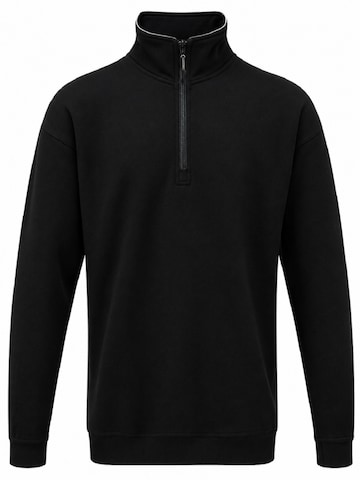 ØRN Workwear Sweatshirt 'ORN Grouse Quarter-Zip Sweatshirt – Marineblauw' in Zwart: voorkant
