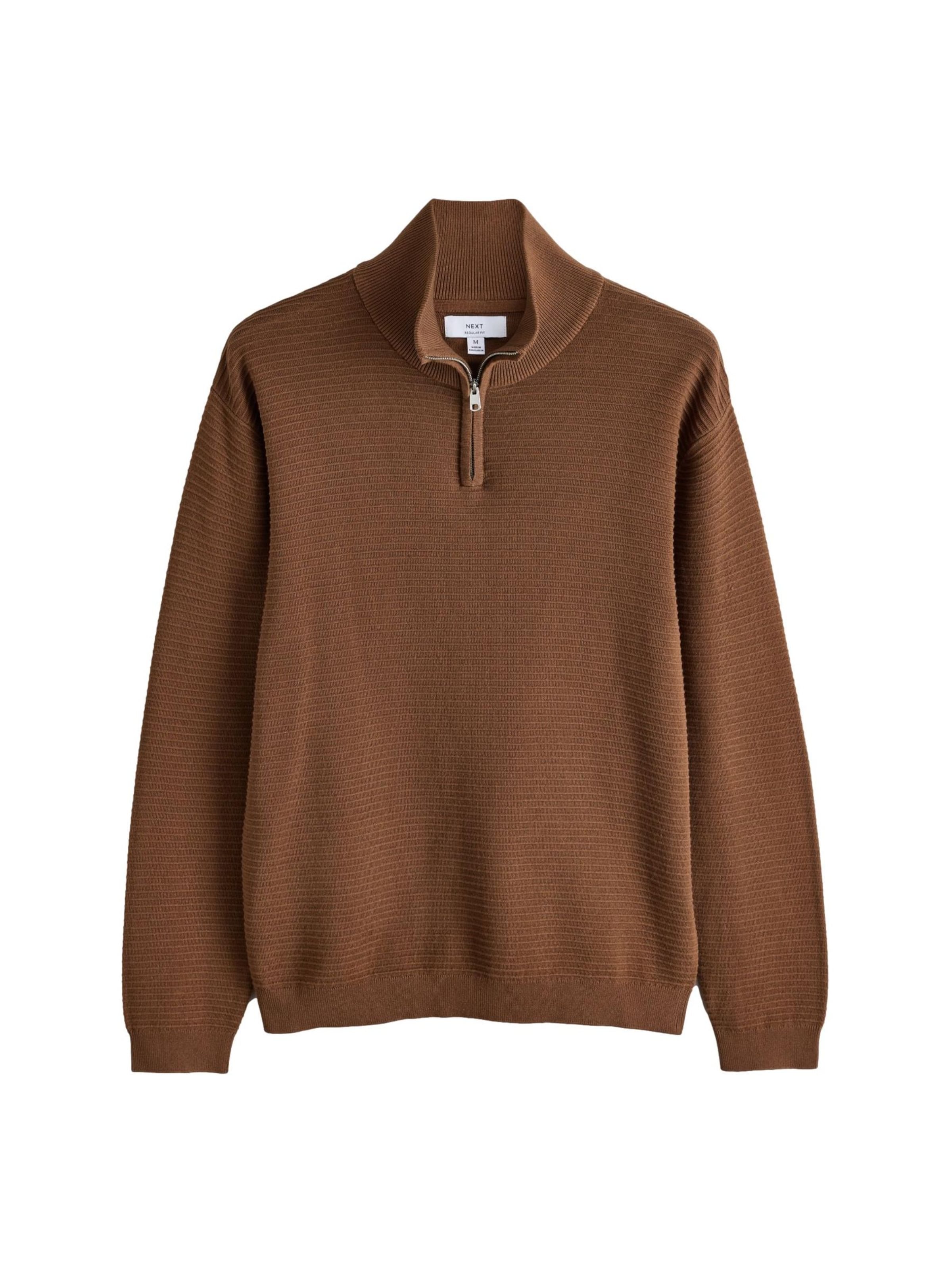 Pull-over Next en marron : devant