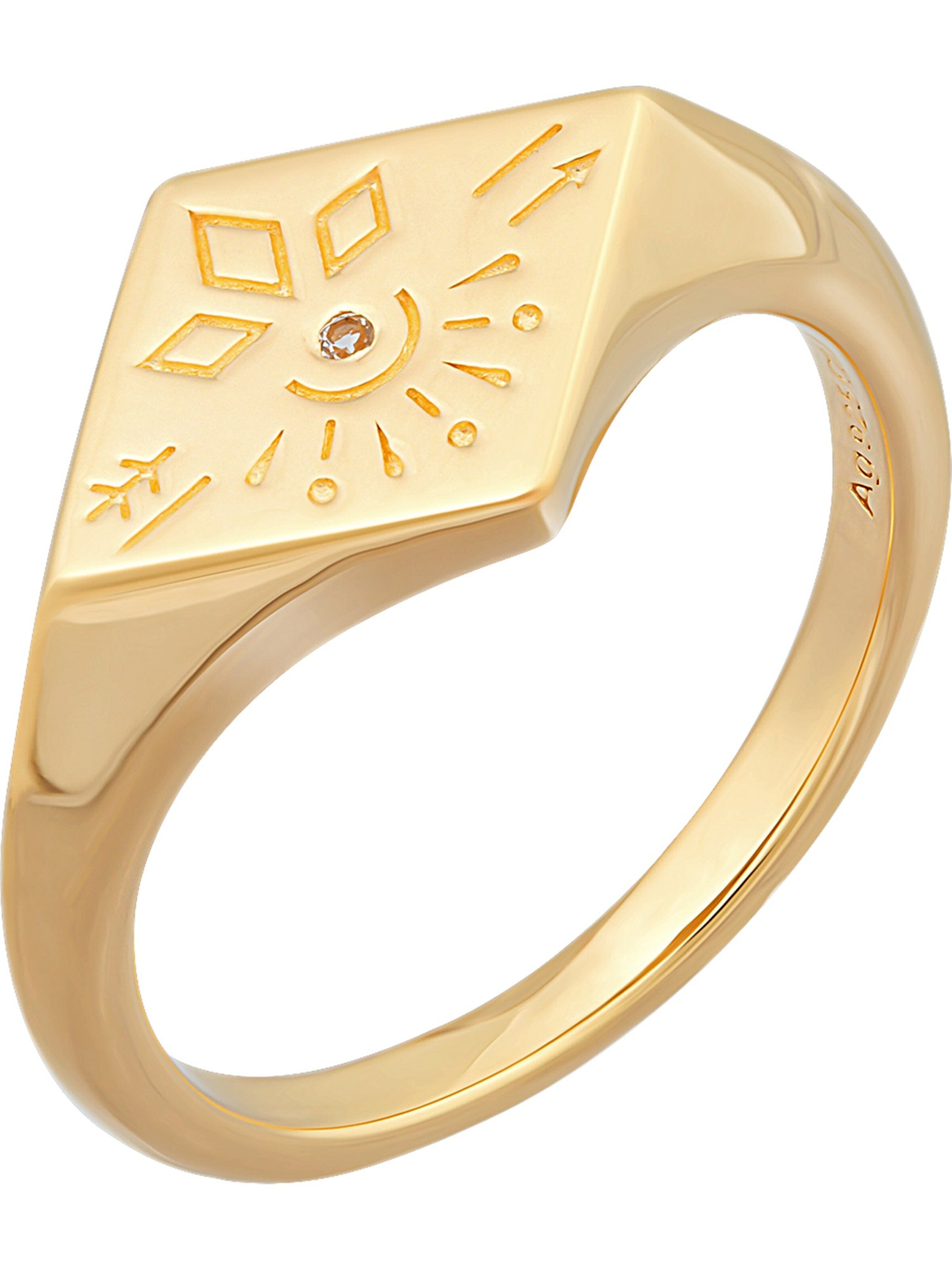 caï Ring in Gold: Vorderseite