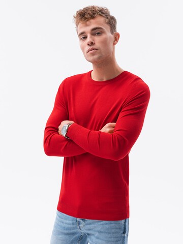 Pull-over 'E177' Ombre en rouge : devant