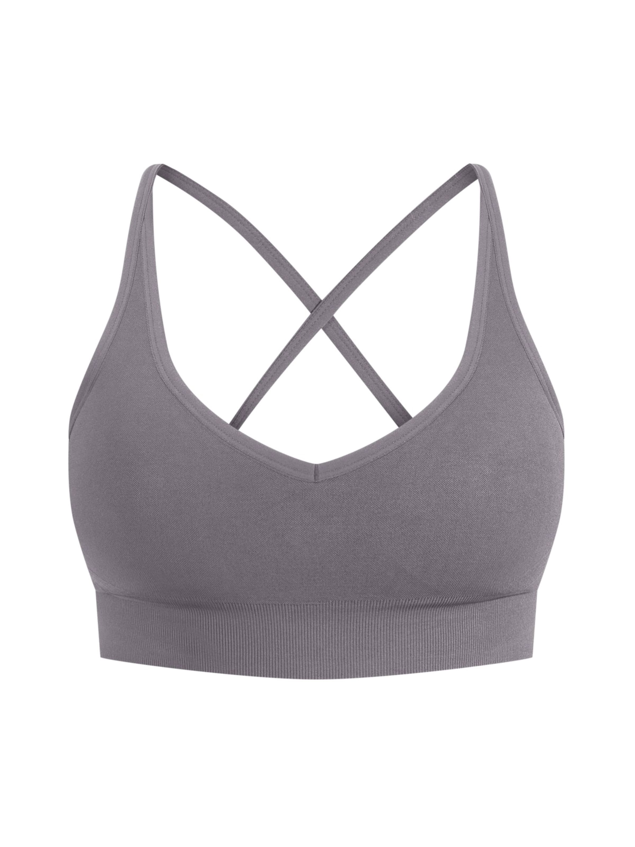 Bustier Soutien-gorge de sport ' Cetrina ' Smilodox en gris : devant