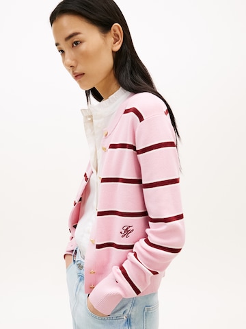 TOMMY HILFIGER Strickjacke in Pink