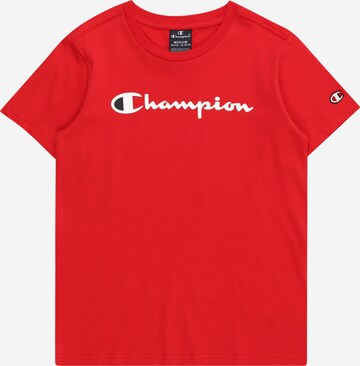 Champion Authentic Athletic Apparel Shirt in Rood: voorkant