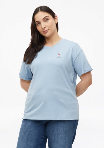 T-shirt s.Oliver CURVE en bleu : devant