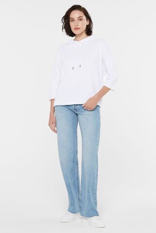 SENSES.THE LABEL Sweatshirt 'So:la' in Weiß