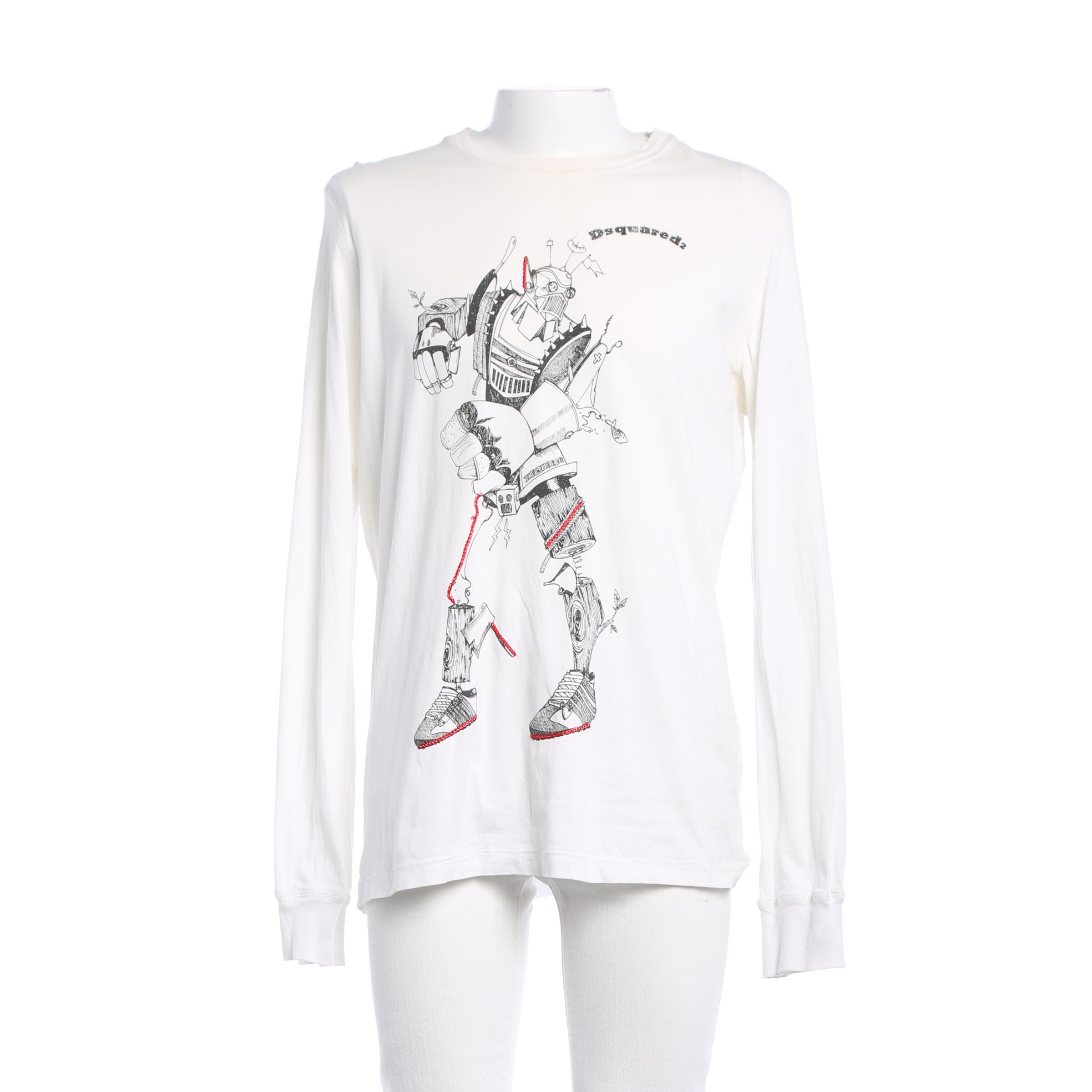 DSQUARED2 Freizeithemd / Shirt / Polohemd langarm L in Grau: Vorderseite