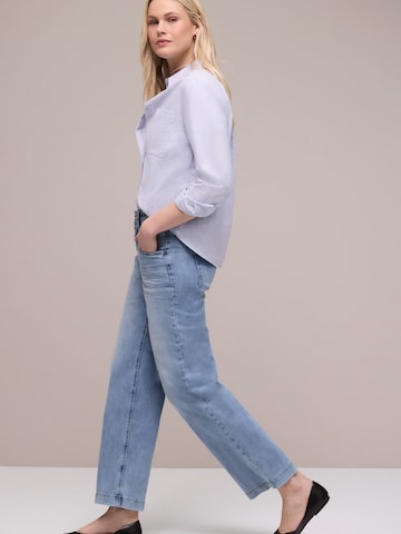 STREET ONE Wide leg Jeans 'Emee' in Blue