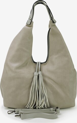 HARPA Handbag in Grey: front