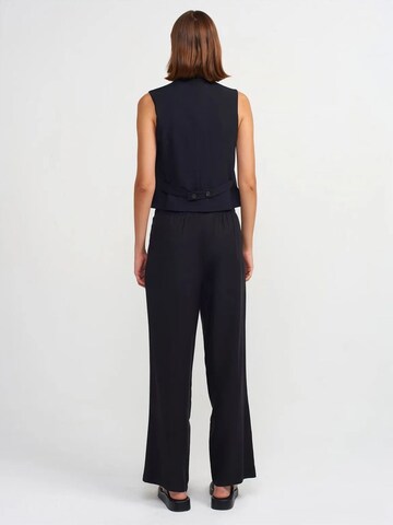 Dilvin Wide Leg Hose in Schwarz