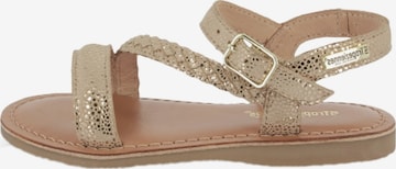 Les Tropéziennes Sandal 'Beluga-Ledersandalen für Kinder' in Grey: front
