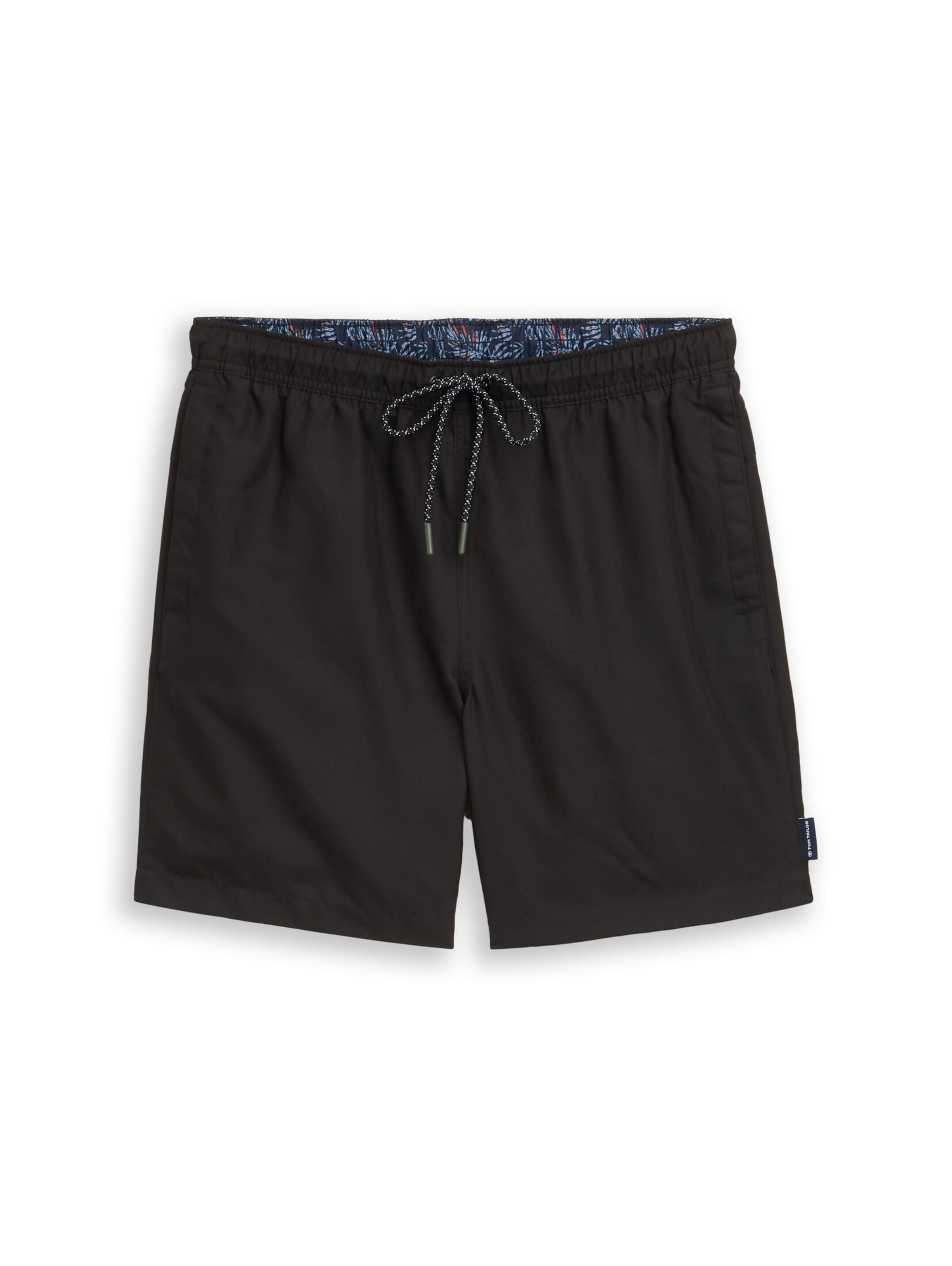 TOM TAILOR Swimming shorts in Black: front