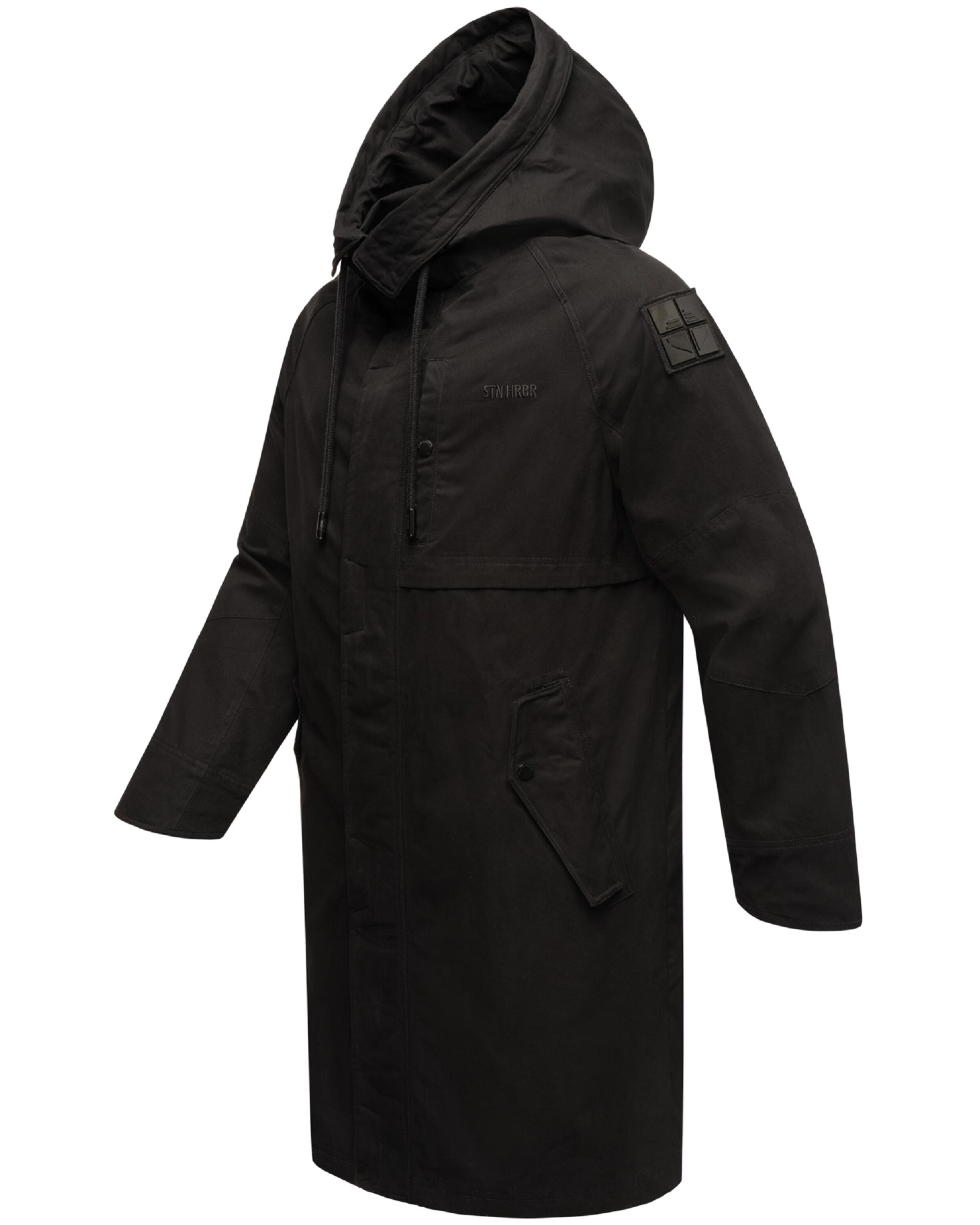 STONE HARBOUR Ανοιξιάτικο και φθινοπωρινό παλτό 'Yaroon' σε μαύρο