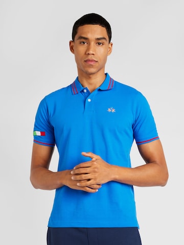 La Martina Shirt in Blauw: voorkant