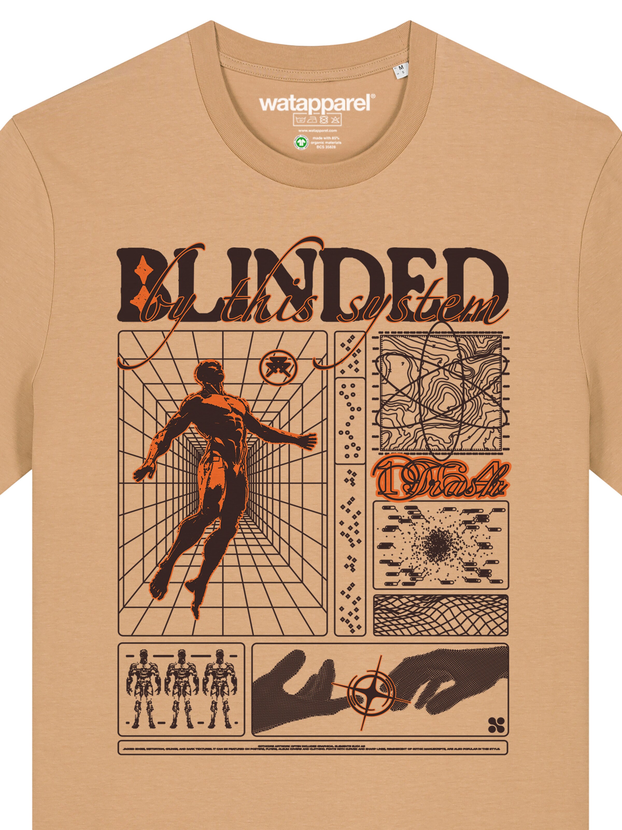 Watapparel Shirt 'Blinded' in Beige