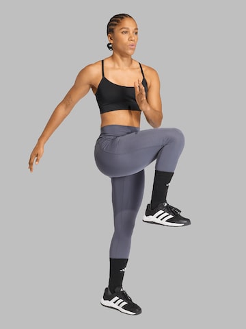 ADIDAS PERFORMANCE Skinny Sportovní kalhoty – šedá