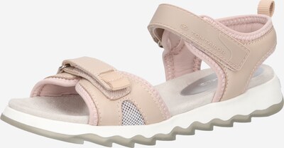 TOM TAILOR Trekking sandal in Nude / Pink / White, Item view