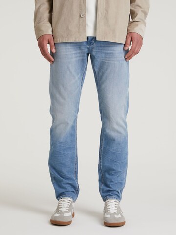 CHASIN' Slimfit Jeans 'Evan Snake' in Blau: Vorderseite