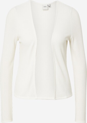 ICHI Knit Cardigan in White: front