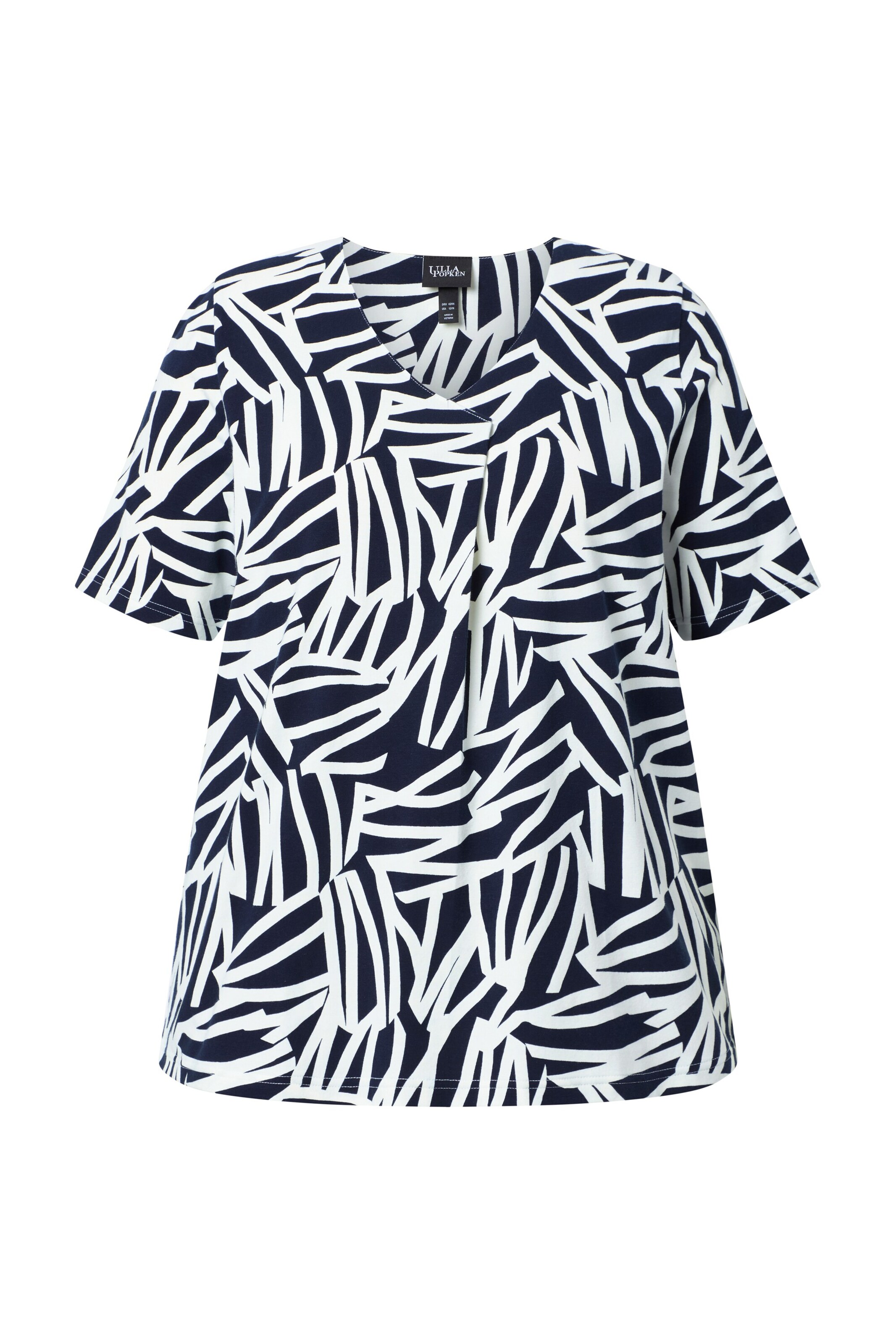 Ulla Popken Shirt in Schwarz: Vorderseite