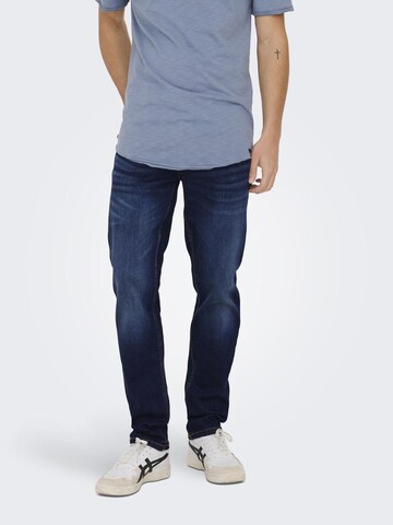 Only & Sons Regular Jeans in Blue: front