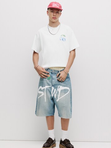 Maglietta 'STWD' di Pull&Bear in bianco