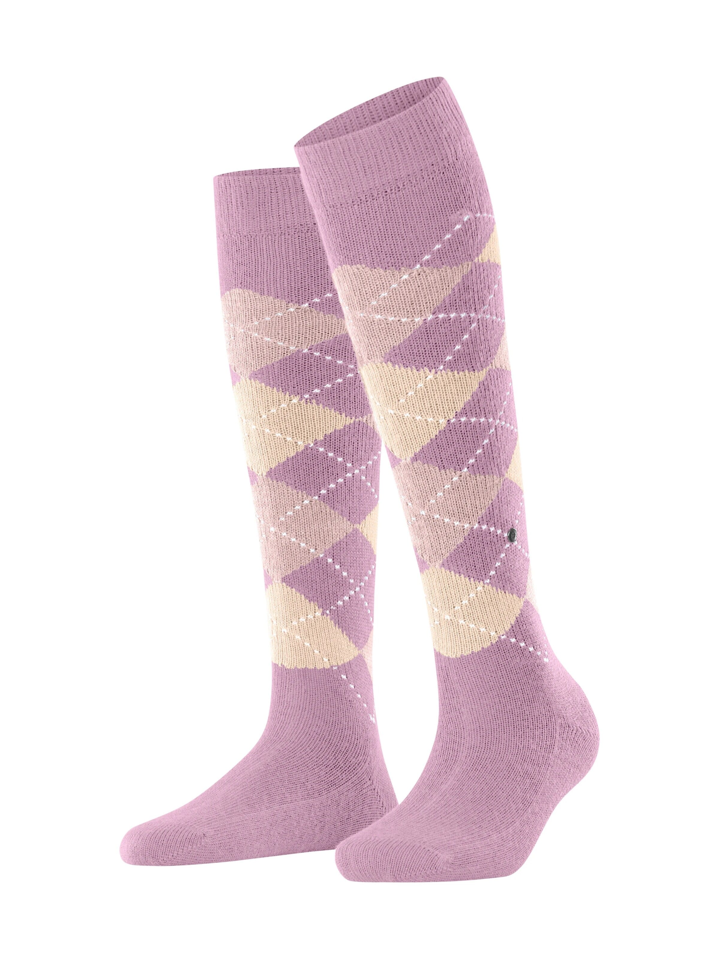 BURLINGTON Overknee Strümpfe 'Whitby'‌‌‌‌ in Lila: Vorderseite