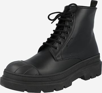 ANTONY MORATO Lace-Up Boots 'EDMUND' in Black: front