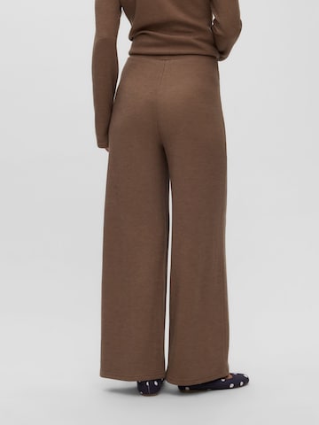 MAMALICIOUS Wide leg Byxa 'MLHarriet' i brun