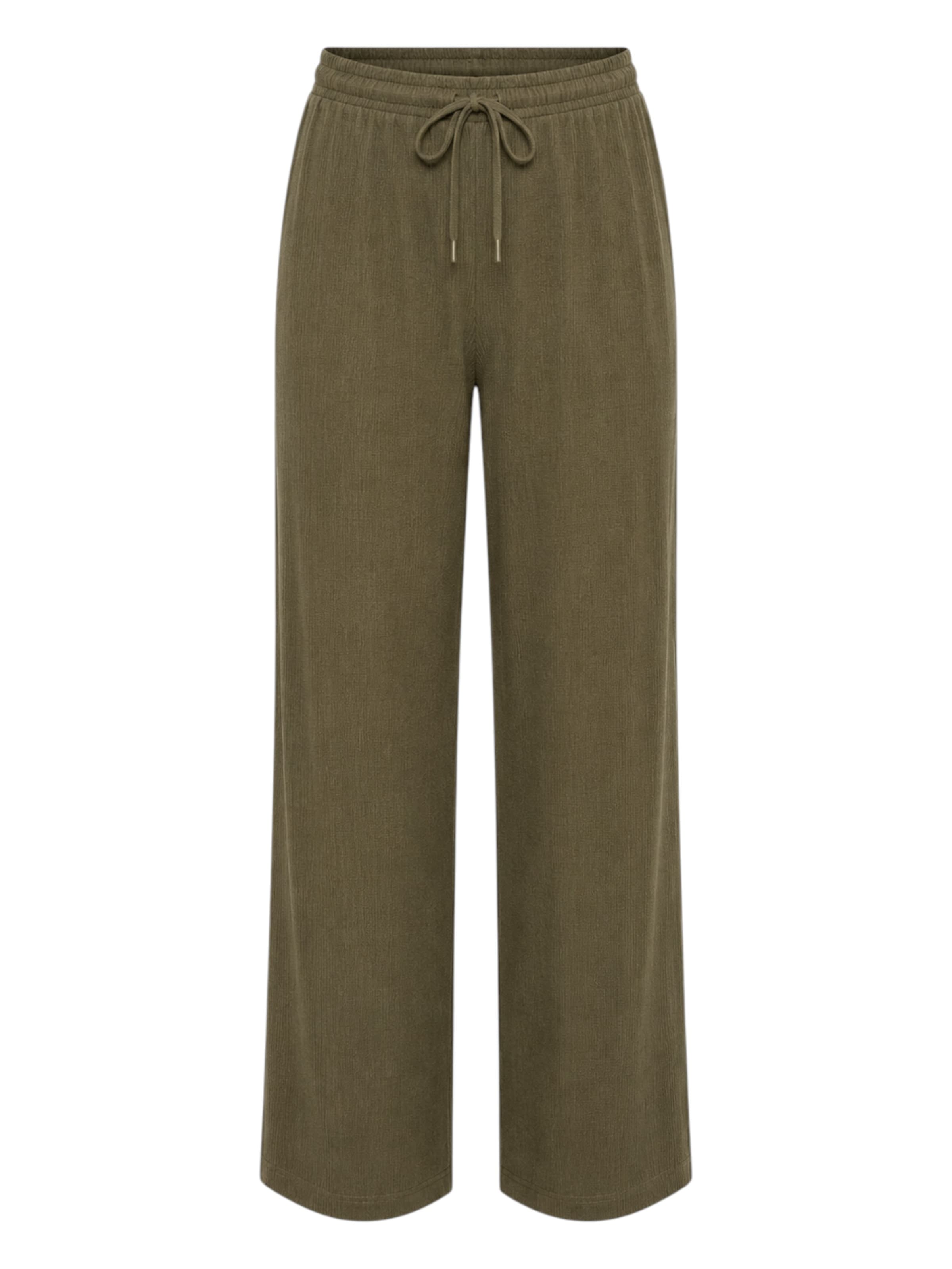 fashionshowcase Broek 'FLORYN – Palazzohose Crinkle' in Groen: voorkant