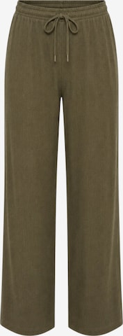 fashionshowcase Broek 'FLORYN – Palazzohose Crinkle' in Groen: voorkant