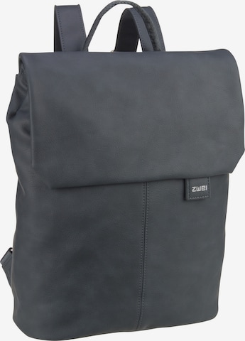 ZWEI Backpack ' Mademoiselle' in Blue: front