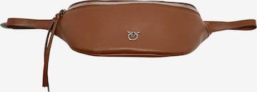 PINKO - Riñonera 'TRITTICOVITELLO NEW BIKER' en marrón: frente