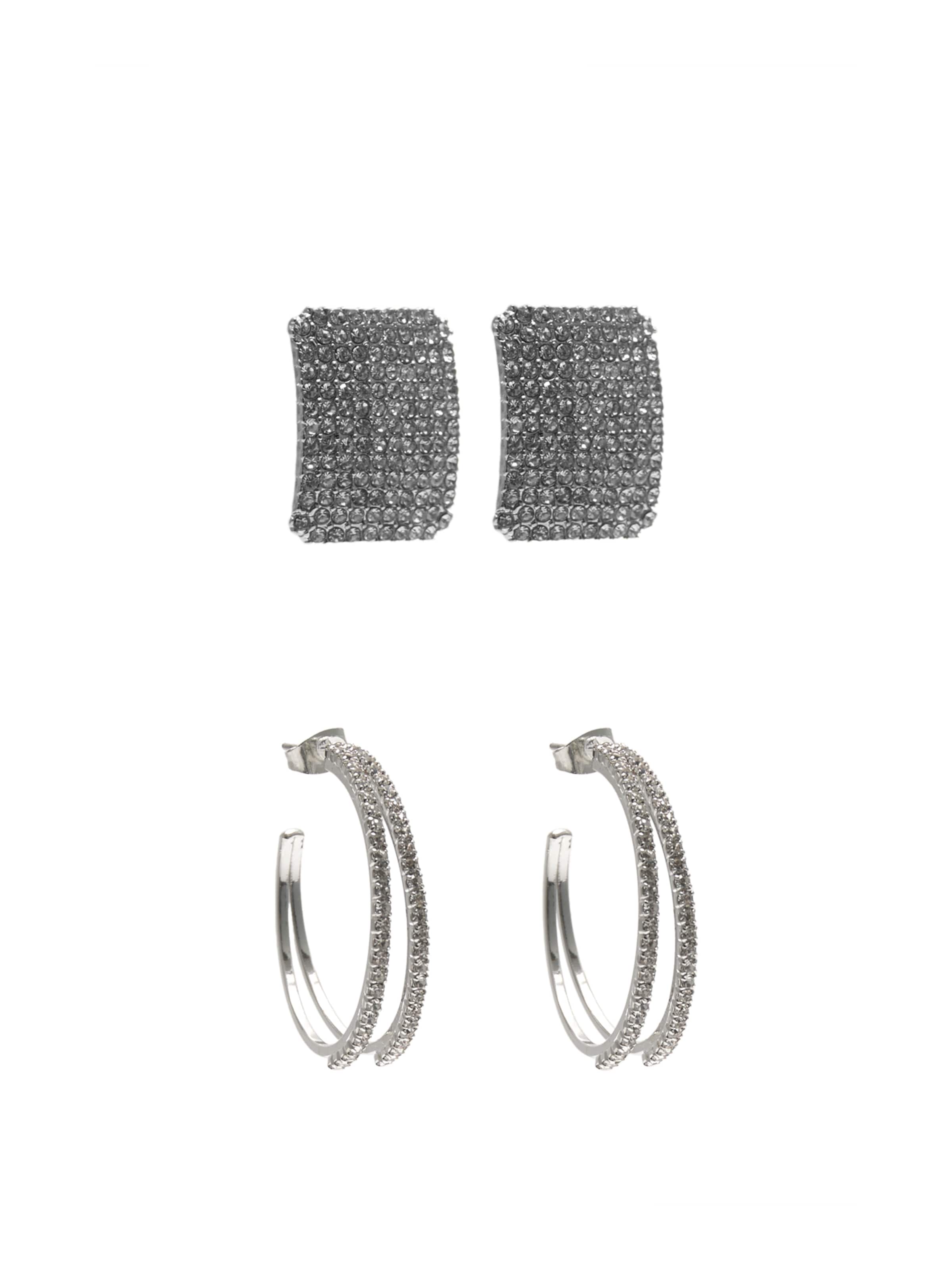 Orecchini di Pull&Bear in argento: frontale