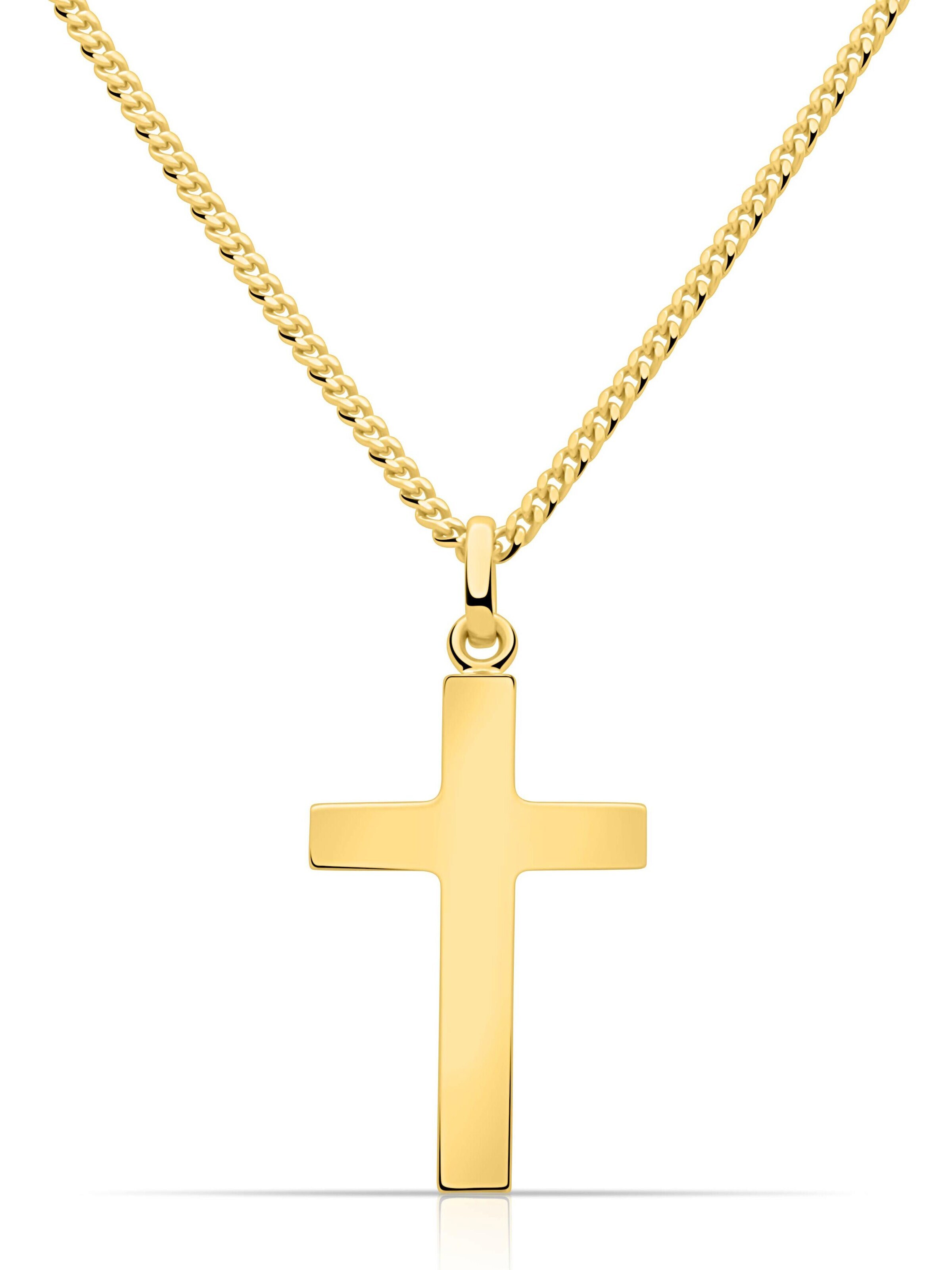 Tony Fein Pendant 'Kreuz' in Gold: front