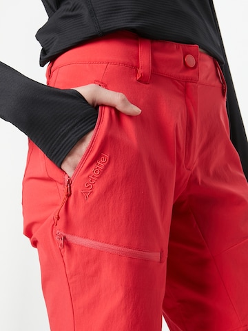 Regular Pantalon outdoor 'Toblach2' Schöffel en rouge