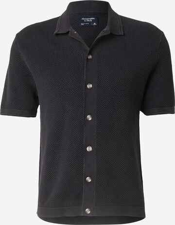 Abercrombie & Fitch Kardigan w kolorze czarny: przód