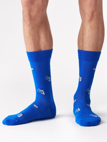 Von Jungfeld Socken 'RETRO ICONS' in Blau